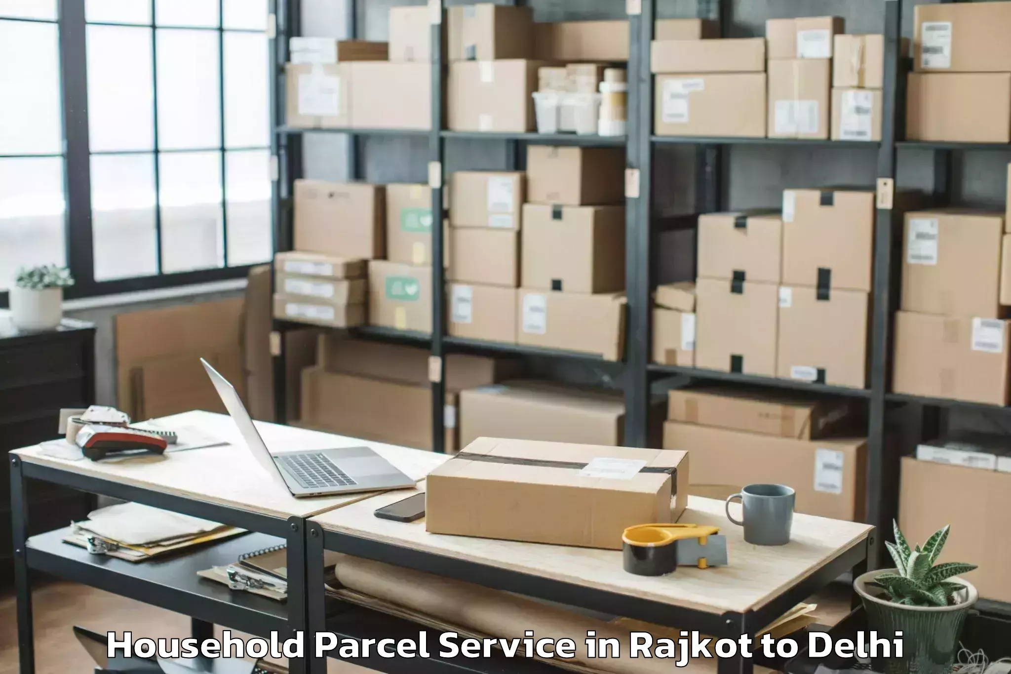 Get Rajkot to Vasant Square Mall Household Parcel